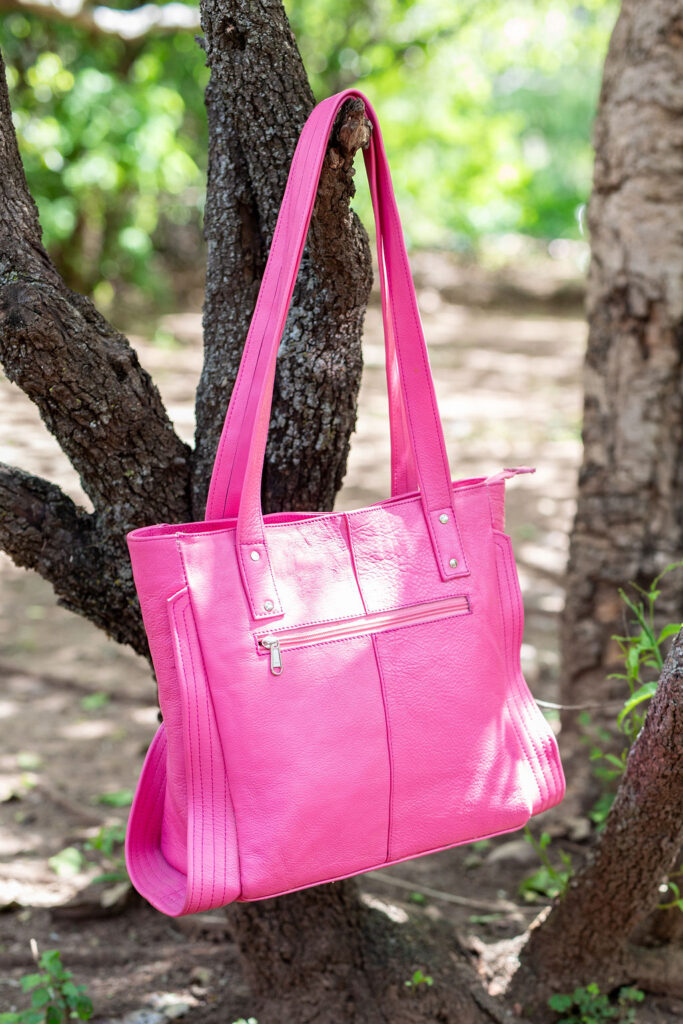 Pink Tote bag Lionessi Luxury Leather bags