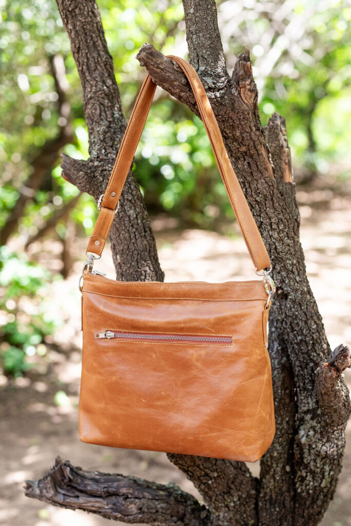 Brown Medium sling bag Kudu Lionessi Luxury Leatlher